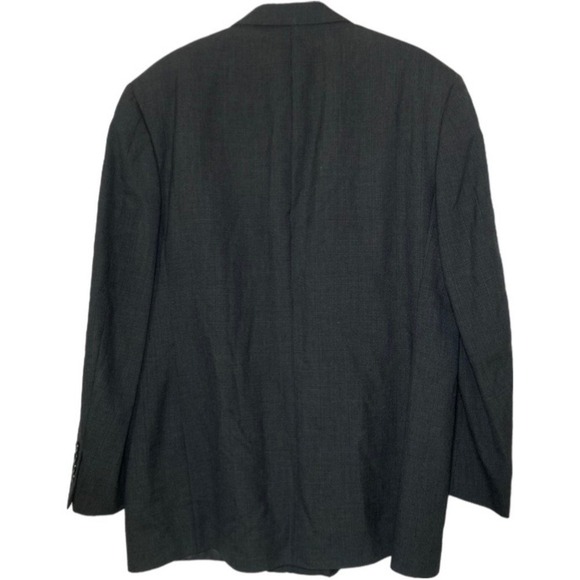 Bill Blass Blazer Jacket Mens XL Size 44L Houndstooth Double Breast Pure Wool - Picture 2 of 10